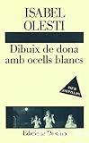 Dibuix de dona amb ocells blancs