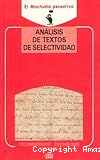 Análisis de textos de selectividad