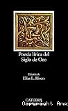 Poesía lírica del siglo de oro