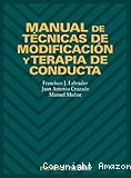 Manual de técnicas de modificación y terapia de conducta