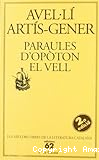 Paraules d´opòton el vell (col.lecció crema) n-105